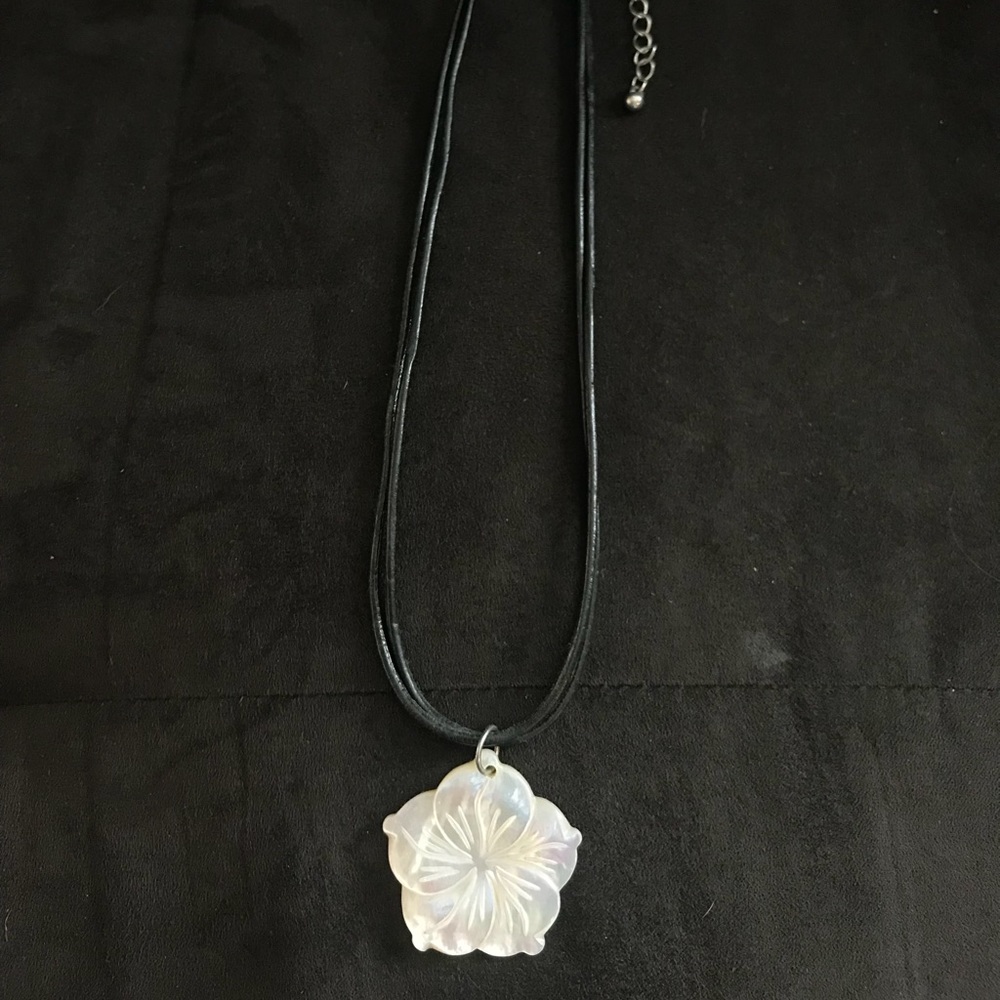 Black choker necklace